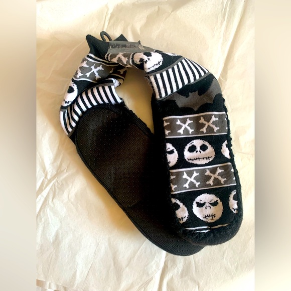 Disney’s Tim Burton’s Nightmare Before Christmas Jack Skellington Socks/Slippers - Picture 2 of 3